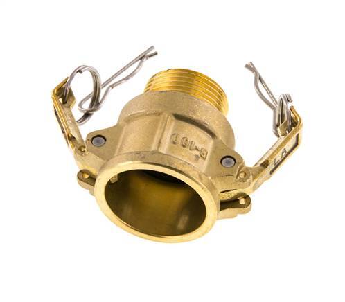 Acoplamiento de latón Camlock DN 25 (1'') R 1'' rosca macho Tipo B MIL-C-27487