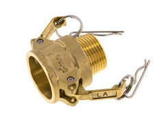 Acoplamiento de latón Camlock DN 25 (1'') R 1'' rosca macho Tipo B MIL-C-27487
