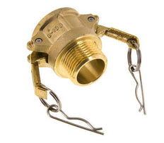 Acoplamiento de latón Camlock DN 25 (1'') R 1'' rosca macho Tipo B MIL-C-27487