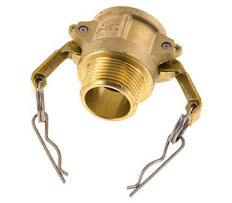 Acoplamiento de latón Camlock DN 25 (1'') R 1'' rosca macho Tipo B MIL-C-27487
