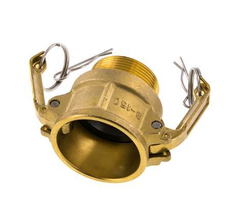 Acoplamiento de latón Camlock DN 40 (1 1/2'') R 1 1/2'' Rosca Macho Tipo B MIL-C-27487