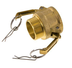 Acoplamiento de latón Camlock DN 40 (1 1/2'') R 1 1/2'' Rosca Macho Tipo B MIL-C-27487