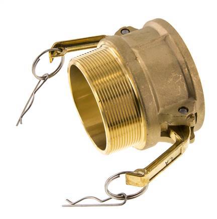Acoplamiento de latón Camlock DN 75 (3'') R 3'' rosca macho Tipo B MIL-C-27487