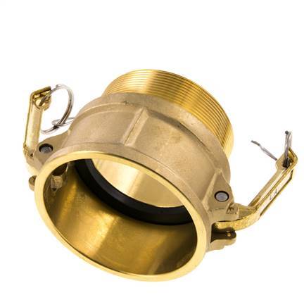 Acoplamiento de latón Camlock DN 75 (3'') R 3'' rosca macho Tipo B MIL-C-27487
