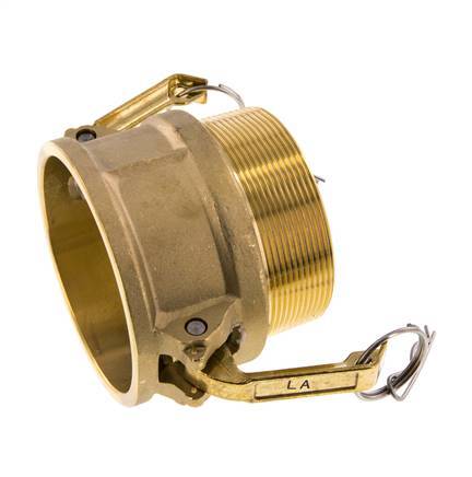 Acoplamiento de latón Camlock DN 75 (3'') R 3'' rosca macho Tipo B MIL-C-27487