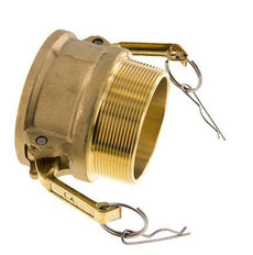 Acoplamiento de latón Camlock DN 75 (3'') R 3'' rosca macho Tipo B MIL-C-27487