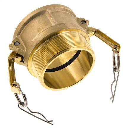 Acoplamiento de latón Camlock DN 75 (3'') R 3'' rosca macho Tipo B MIL-C-27487