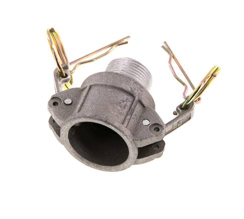 Acoplamiento de aluminio Camlock DN 20 (3/4'') R 3/4'' rosca macho tipo B MIL-C-27487