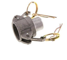 Acoplamiento de aluminio Camlock DN 20 (3/4'') R 3/4'' rosca macho tipo B MIL-C-27487