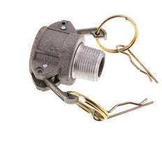 Acoplamiento de aluminio Camlock DN 20 (3/4'') R 3/4'' rosca macho tipo B MIL-C-27487