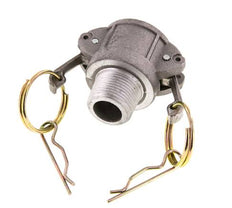 Acoplamiento de aluminio Camlock DN 20 (3/4'') R 3/4'' rosca macho tipo B MIL-C-27487
