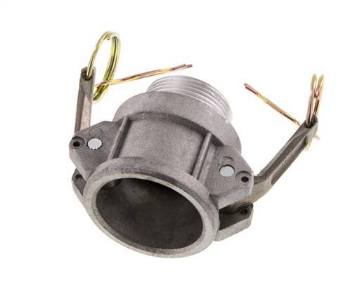 Acoplamiento de aluminio Camlock DN 32 (1 1/4'') R 1 1/4'' Rosca Macho Tipo B MIL-C-27487