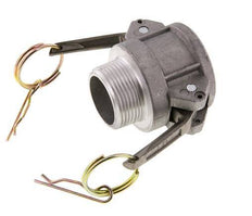 Acoplamiento de aluminio Camlock DN 32 (1 1/4'') R 1 1/4'' Rosca Macho Tipo B MIL-C-27487