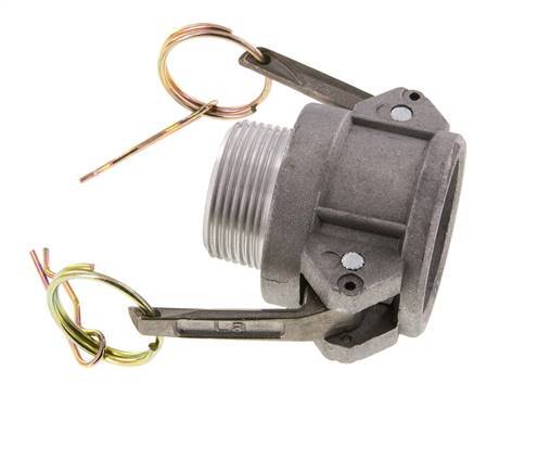 Acoplamiento de aluminio Camlock DN 32 (1 1/4'') R 1 1/4'' Rosca Macho Tipo B MIL-C-27487
