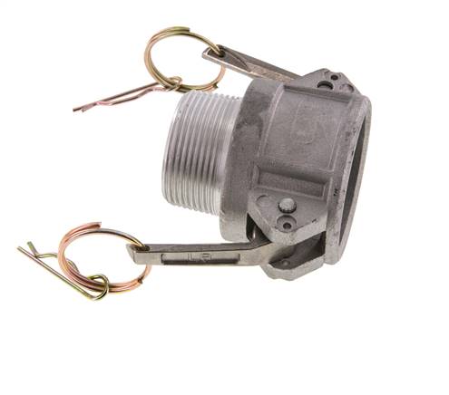 Acoplamiento de aluminio Camlock DN 40 (1 1/2'') R 1 1/2'' Rosca Macho Tipo B MIL-C-27487