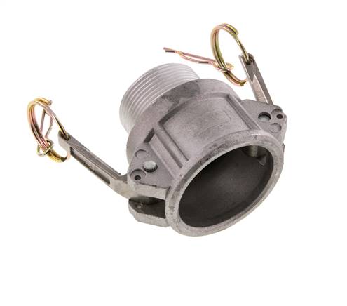 Acoplamiento de aluminio Camlock DN 40 (1 1/2'') R 1 1/2'' Rosca Macho Tipo B MIL-C-27487