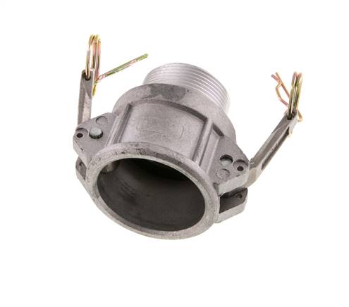 Acoplamiento de aluminio Camlock DN 40 (1 1/2'') R 1 1/2'' Rosca Macho Tipo B MIL-C-27487