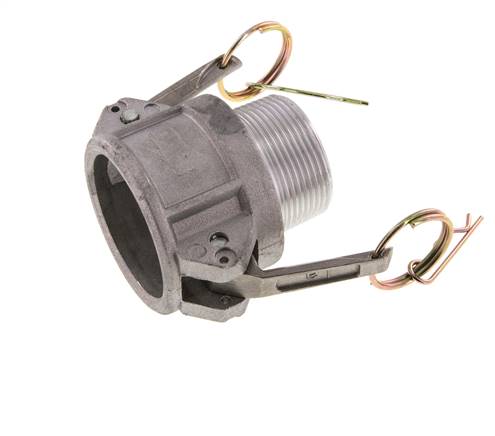 Acoplamiento de aluminio Camlock DN 40 (1 1/2'') R 1 1/2'' Rosca Macho Tipo B MIL-C-27487