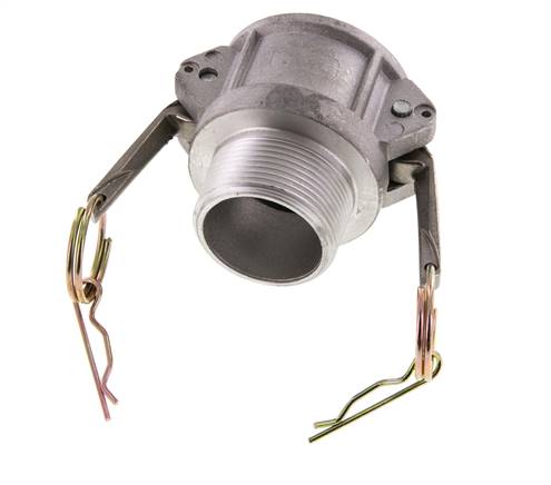 Acoplamiento de aluminio Camlock DN 40 (1 1/2'') R 1 1/2'' Rosca Macho Tipo B MIL-C-27487
