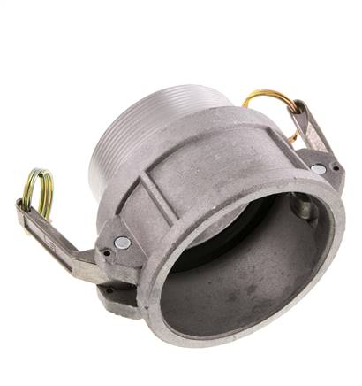 Acoplamiento de aluminio Camlock DN 75 (3'') R 3'' rosca macho tipo B MIL-C-27487