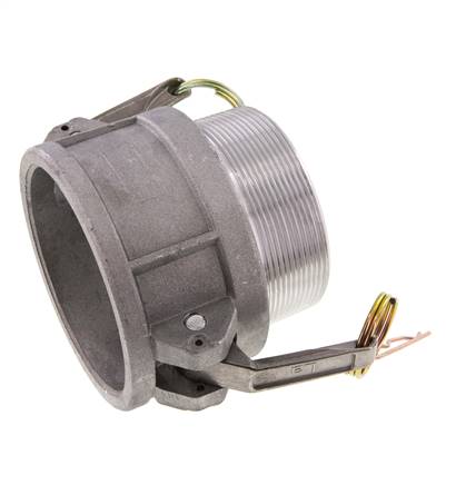 Acoplamiento de aluminio Camlock DN 75 (3'') R 3'' rosca macho tipo B MIL-C-27487