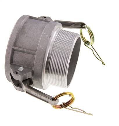 Acoplamiento de aluminio Camlock DN 75 (3'') R 3'' rosca macho tipo B MIL-C-27487