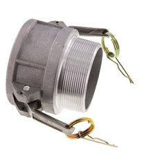 Acoplamiento de aluminio Camlock DN 75 (3'') R 3'' rosca macho tipo B MIL-C-27487