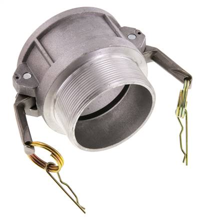 Acoplamiento de aluminio Camlock DN 75 (3'') R 3'' rosca macho tipo B MIL-C-27487