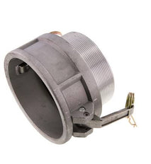 Acoplamiento de aluminio Camlock DN 90 (4'') R 4'' rosca macho tipo B MIL-C-27487