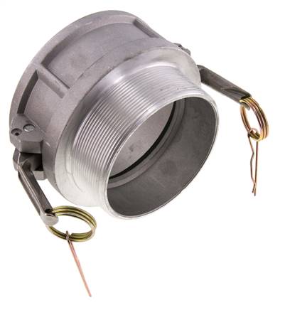 Acoplamiento de aluminio Camlock DN 90 (4'') R 4'' rosca macho tipo B MIL-C-27487