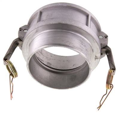 Acoplamiento de aluminio Camlock DN 90 (4'') R 4'' rosca macho tipo B MIL-C-27487