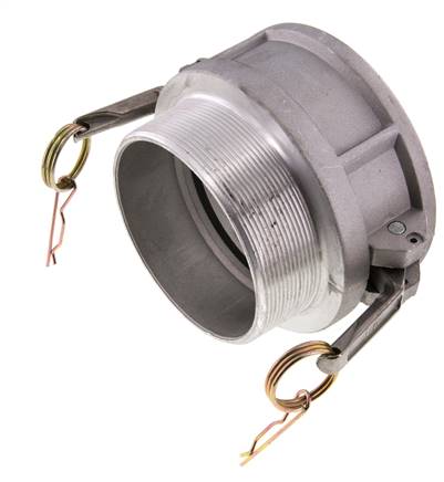 Acoplamiento de aluminio Camlock DN 90 (4'') R 4'' rosca macho tipo B MIL-C-27487