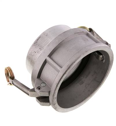 Acoplamiento de aluminio Camlock DN 90 (4'') R 4'' rosca macho tipo B MIL-C-27487