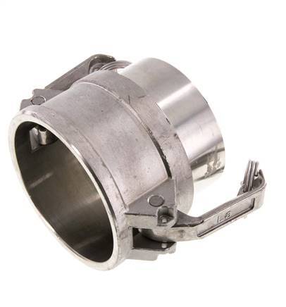 Acoplamiento de acero inoxidable Camlock DN 75 (3'') Extremo para soldar (88,9 mm) Tipo B (AS) MIL-C-27487