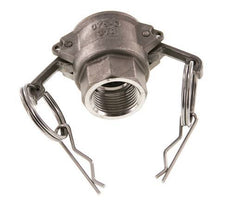 Acoplamiento de acero inoxidable Camlock DN 20 (3/4'') Rp 3/4'' Rosca Hembra Tipo D MIL-C-27487