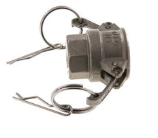 Acoplamiento de acero inoxidable Camlock DN 20 (3/4'') Rp 3/4'' Rosca Hembra Tipo D MIL-C-27487