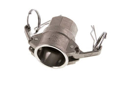Acoplamiento de acero inoxidable Camlock DN 25 (1'') Rp 1'' Rosca Hembra Tipo D MIL-C-27487