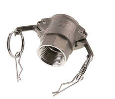Acoplamiento de acero inoxidable Camlock DN 25 (1'') Rp 1'' Rosca Hembra Tipo D MIL-C-27487