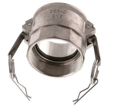 Acoplamiento de acero inoxidable Camlock DN 60 (2 1/2'') Rp 2 1/2'' Rosca Hembra Tipo D MIL-C-27487