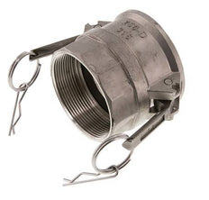 Acoplamiento de acero inoxidable Camlock DN 60 (2 1/2'') Rp 2 1/2'' Rosca Hembra Tipo D MIL-C-27487