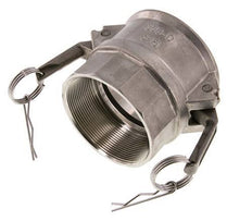 Acoplamiento de acero inoxidable Camlock DN 75 (3'') Rp 3'' Rosca Hembra Tipo D MIL-C-27487