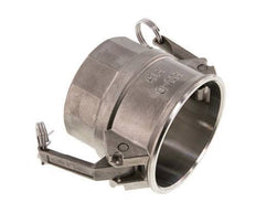 Acoplamiento de acero inoxidable Camlock DN 75 (3'') Rp 3'' Rosca Hembra Tipo D MIL-C-27487