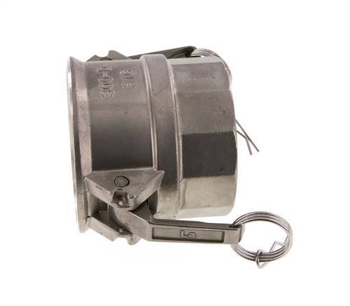 Acoplamiento de acero inoxidable Camlock DN 75 (3'') Rp 3'' Rosca Hembra Tipo D MIL-C-27487