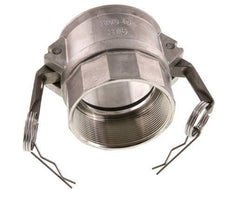 Acoplamiento de acero inoxidable Camlock DN 75 (3'') Rp 3'' Rosca Hembra Tipo D MIL-C-27487