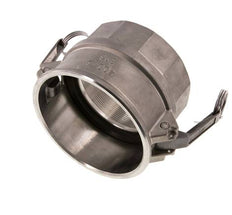 Acoplamiento de acero inoxidable Camlock DN 90 (4'') Rp 4'' Rosca Hembra Tipo D MIL-C-27487