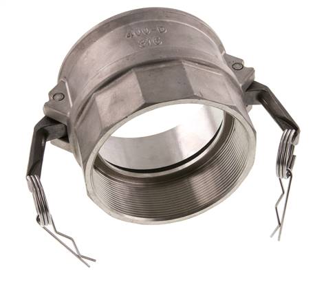 Acoplamiento de acero inoxidable Camlock DN 140 (6'') Rp 6'' Rosca Hembra Tipo D MIL-C-27487