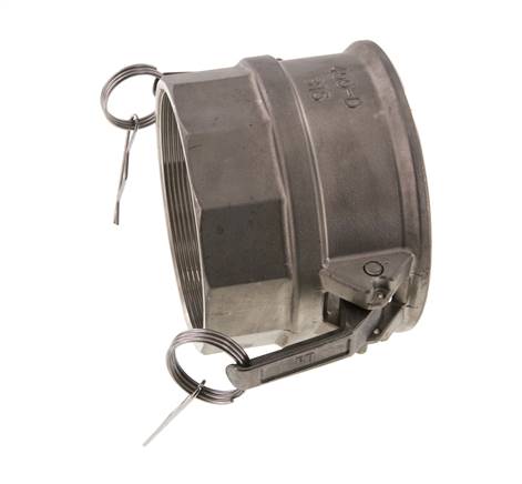 Acoplamiento de acero inoxidable Camlock DN 120 (5'') Rp 5'' Rosca Hembra Tipo D MIL-C-27487