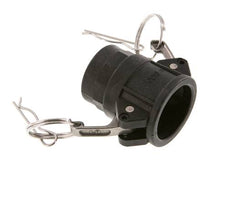 Acoplamiento de polipropileno Camlock DN 25 (1'') Rp 1'' Hembra Tipo D MIL-C-27487