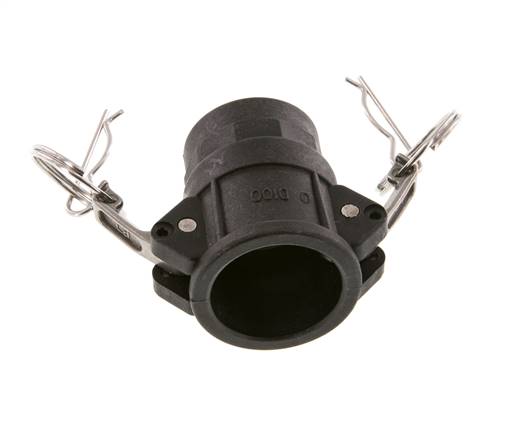 Acoplamiento de polipropileno Camlock DN 25 (1'') Rp 1'' Hembra Tipo D MIL-C-27487