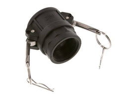 Acoplamiento de polipropileno Camlock DN 40 (1 1/2'') Rp 1 1/2'' Rosca hembra Tipo D MIL-C-27487